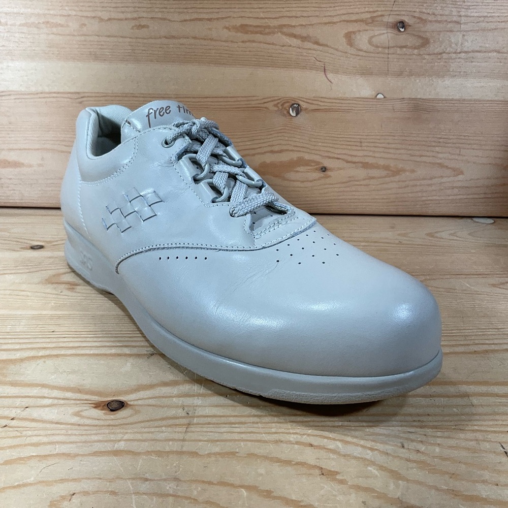 SAS Free Time Tripad Comfort Shoes Women's 11 N NARROW Beige Bone Leather USA